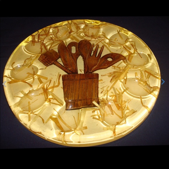 3 Vintage Retro Country Egg Plate Napkin Holder Trivet - Picture 2 of 12